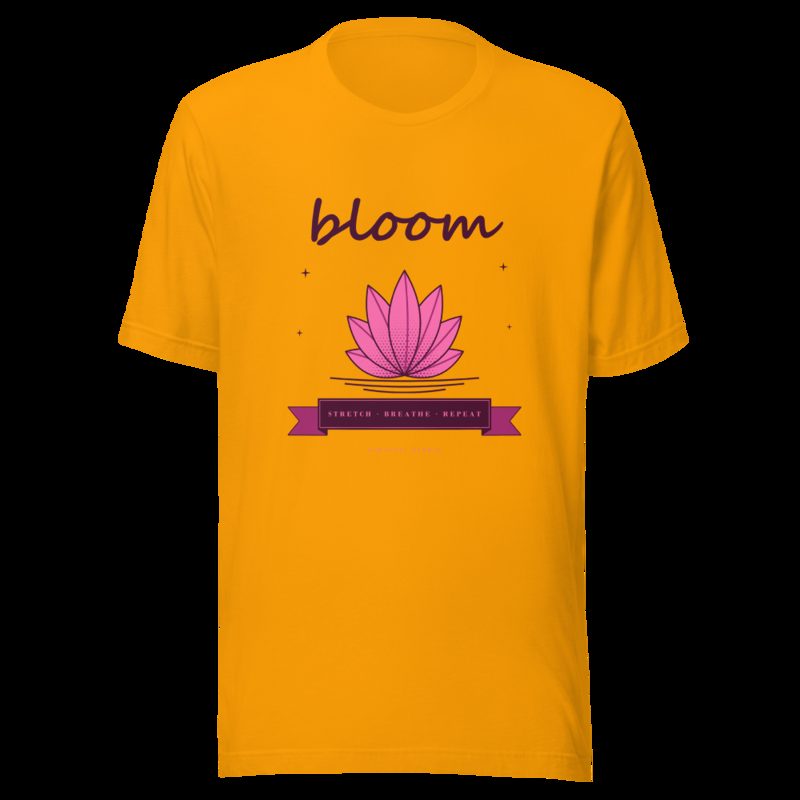 Gorgeous Baddie Stretch Breathe Bloom Boutique Tee White Gold
