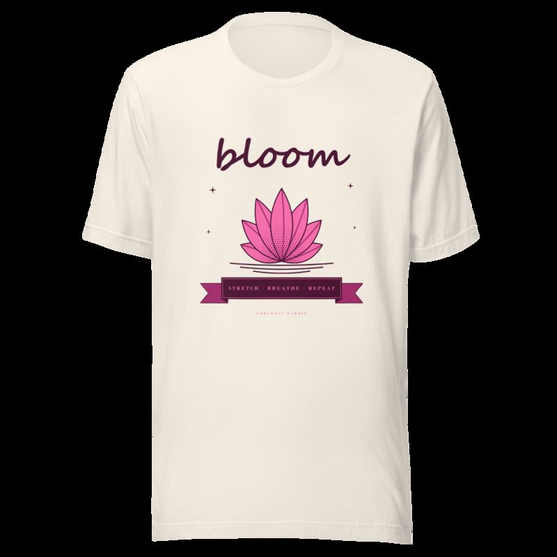 Gorgeous Baddie Stretch Breathe Bloom Boutique Tee White Vintage White