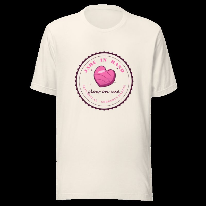 Gorgeous Baddie Jade In Hand Glow Boutique Tee White Vintage White