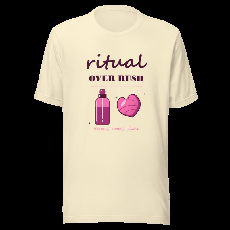 Gorgeous Baddie Ritual Over Rush Boutique Tee White Natural