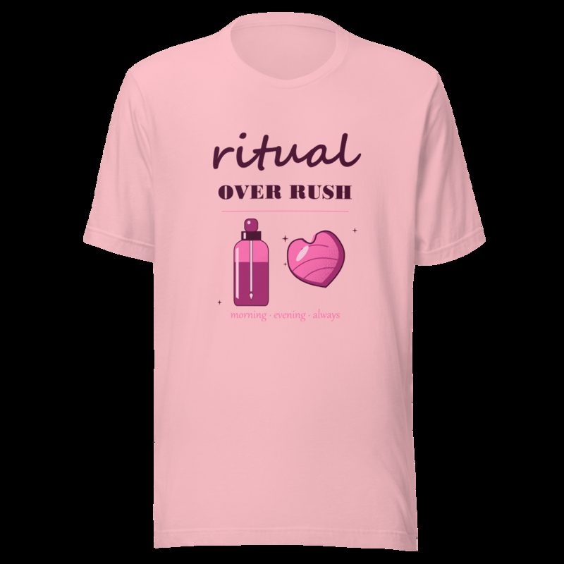 Gorgeous Baddie Ritual Over Rush Boutique Tee White Pink