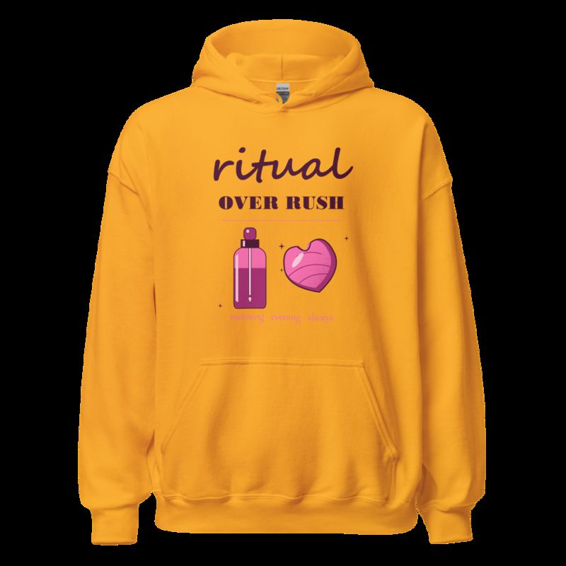 Gorgeous Baddie Ritual Over Rush Boutique Hoodie White Gold