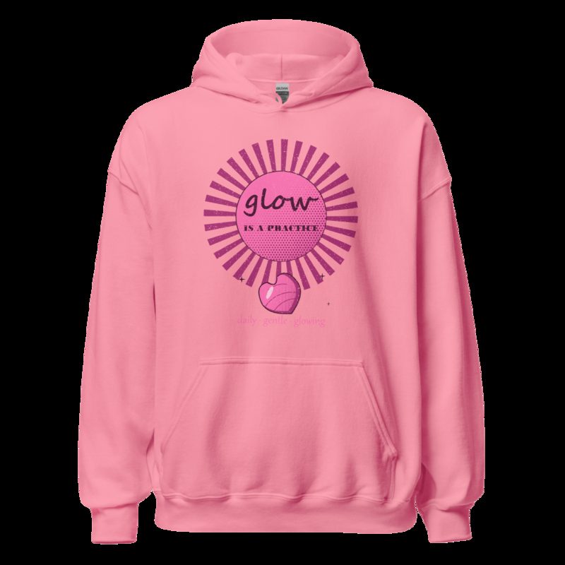 Gorgeous Baddie Glow Is A Practice Boutique Hoodie White Azalea