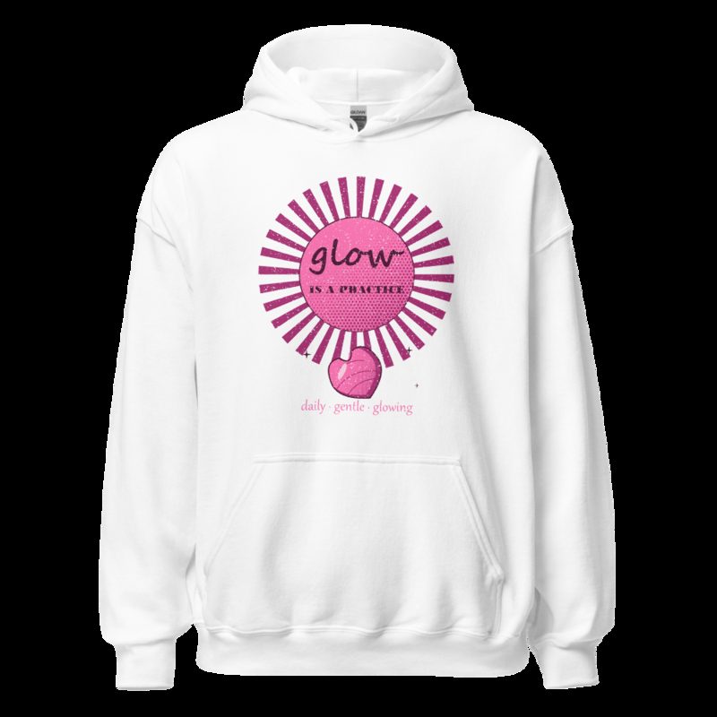 Gorgeous Baddie Glow Is A Practice Boutique Hoodie White White