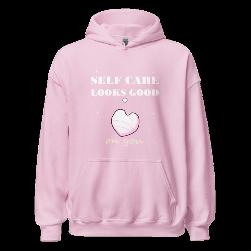 Gorgeous Baddie Self Care Looks Good On You Hoodie Light Pink