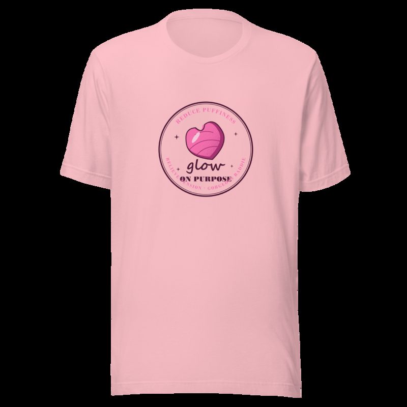Gorgeous Baddie Glow On Purpose Tee Pink