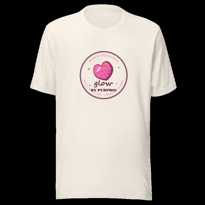 Gorgeous Baddie Glow On Purpose Tee Vintage White