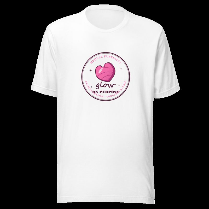 Gorgeous Baddie Glow On Purpose Tee White