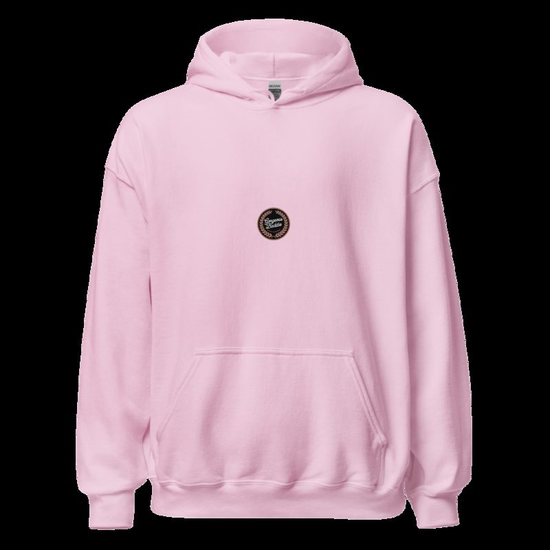 Gorgeous Baddie Rose Crest Hoodie Light Pink