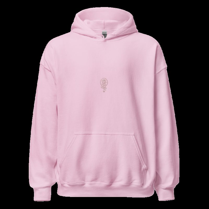 Gorgeous Baddie Rose Mirror Icon Hoodie Light Pink